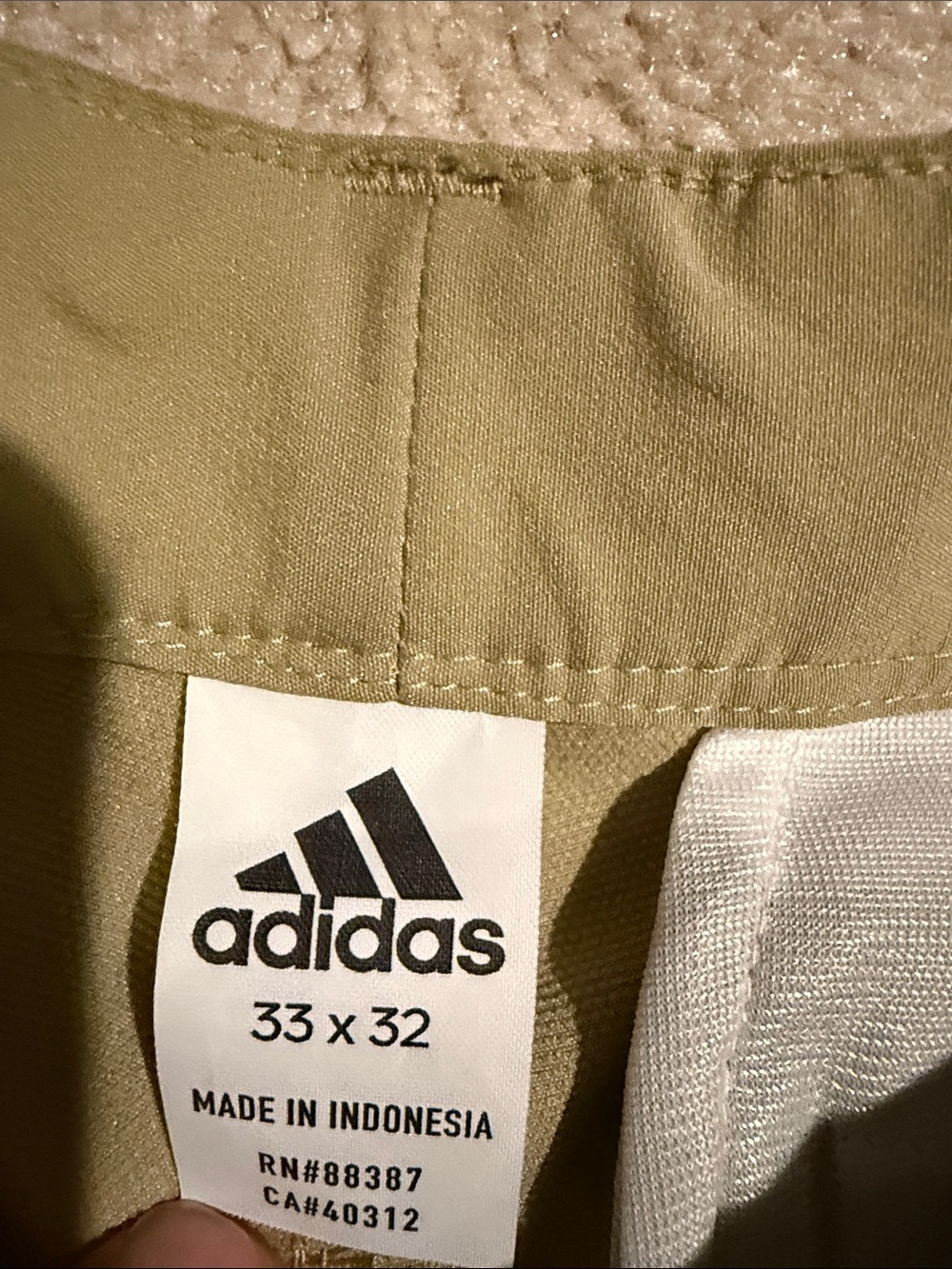adidas Tan Golf Chino Pants - Picture 5 of 10